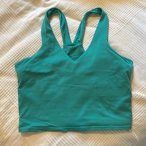 ALO Real Bra Tank Ocean Teal